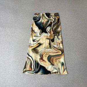 MANGO Women’s Marble Print Midi Skirt